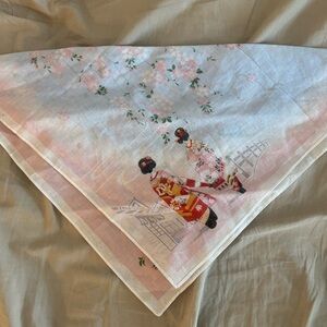Floral Geisha Print Scarf